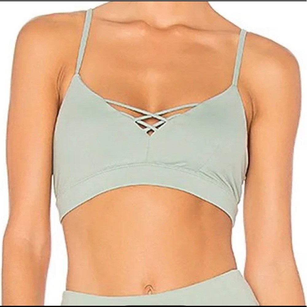 ALO SAGE GREEN SPORTS BRA